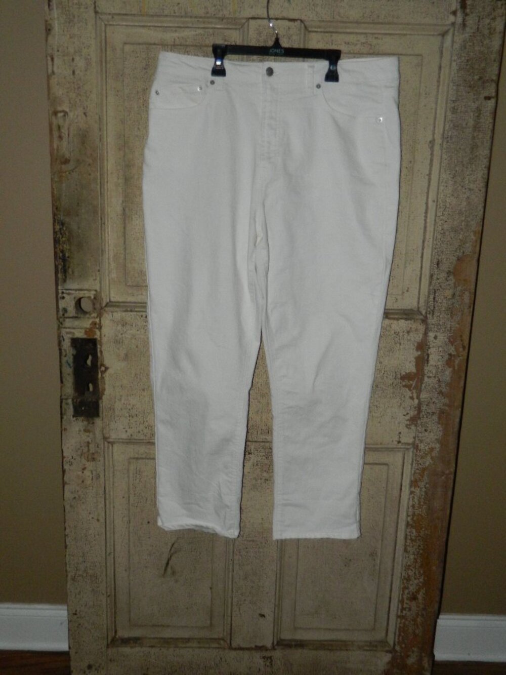 Frye White Denim Jeans High Waist Size 16/34 (G-34)